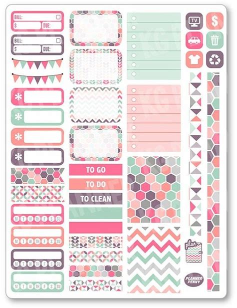 Pretty Stickers For Happy Planners Printable Planner Stickers