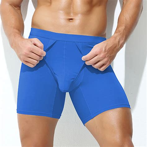 Men Sexy Breathable Boxer U Convex Bulge Pouch Briefs Shorts Home Pant Underwear Male Seamless