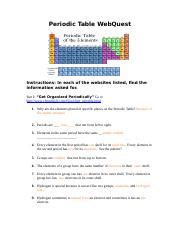 Go to the moodle or see your teacher for a copy. Families of the Periodic Table Webquest answers - Families ...