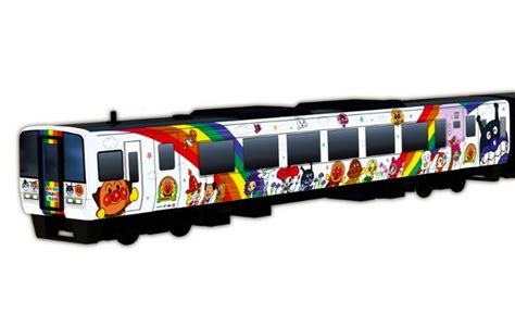 anpanman train in matsuyama gets playful sakura redesign the asahi shimbun breaking news