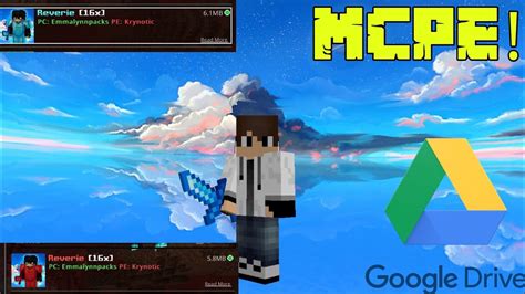 Itzglimpse 100k Pack Reverie 16x Download Mcpe Drive Link Youtube