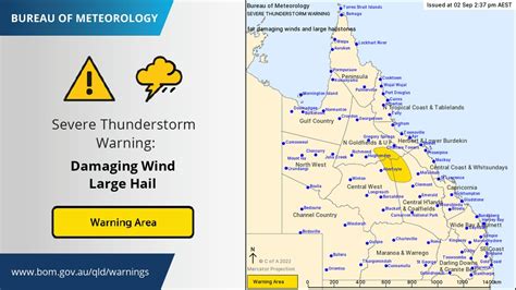 Bureau Of Meteorology Queensland On Twitter ⛈️⚠️ Severe Thunderstorm