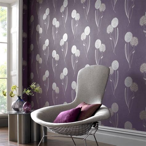 Mauve Wallpaper Living Room Homebase Wallpaper