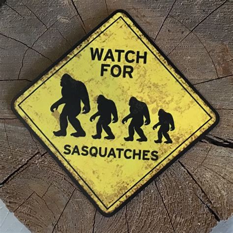 Watch For Sasquatches Auto Magnet Sasquatch Outpost
