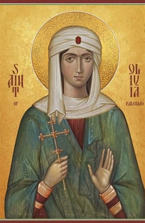 Orthodox Icons Byzantine Saint Olivia Of Palermo Greek Etsy