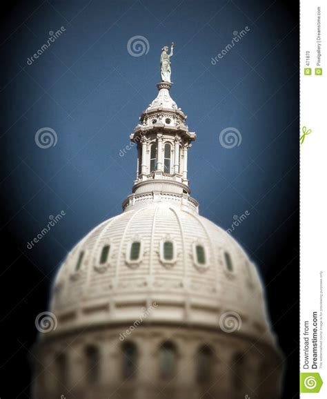 Capitol Dome Stock Photo Image Of Tall Dreary Star