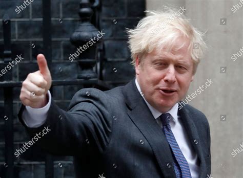 Britains Prime Minister Boris Johnson Shows Editorial Stock Photo