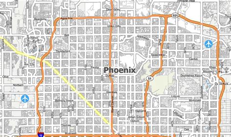 Map Of Phoenix Area Map Of The Phoenix Area Arizona U