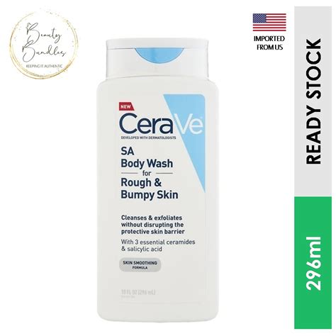 Cerave Sa Body Wash For Rough And Bumpy Skin Skin Smoothing Formula With