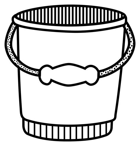 Bucket Black And White Clip Art Library