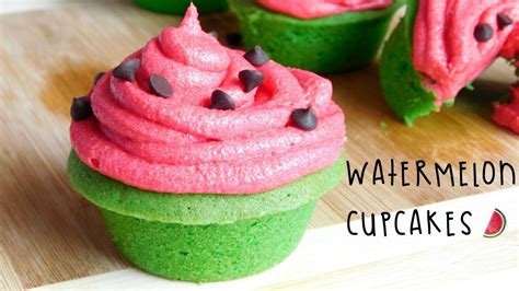 Watermelon Themed Cupcakes 🍉 Summer Baked Treats Youtube