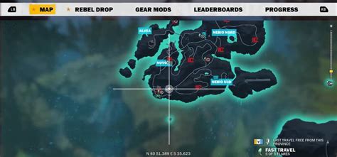 Just cause 3 has 48 trophies: Just Cause 3 Nebio Sud Map - flow chart