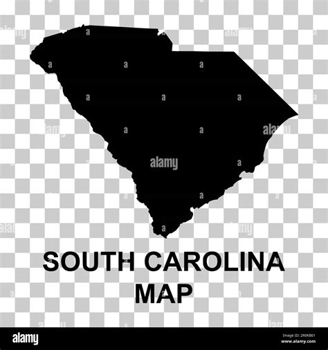 South Carolina Map Shape United States Of America Flat Concept Icon