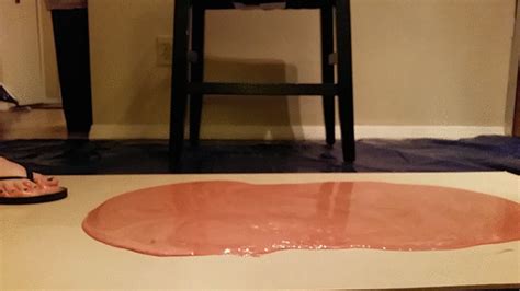 Jade Bunniii Sticky Black Flip Flops Stuck In Pink Glue Frankie West