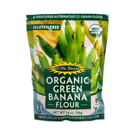 Banana plants produce only one leaf per month in winter, 4 per month in summer. Green Banana Flour by Let's Do Organic - Thrive Market