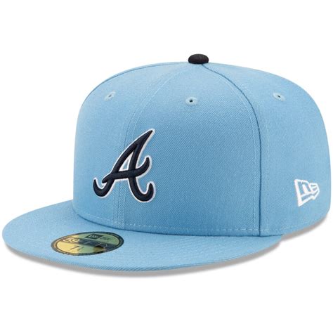 new era offset x atlanta braves light blue 59fifty fitted hat
