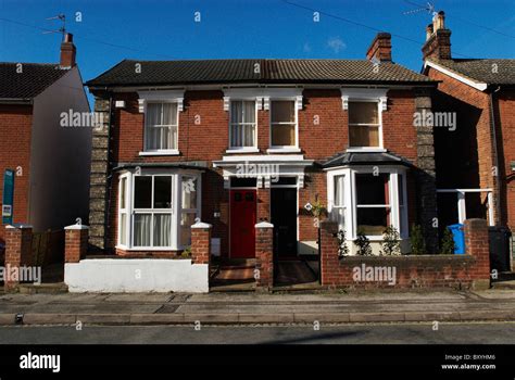 Edwardian Semi Detached Houses London Uk Stock Photo Royalty Free