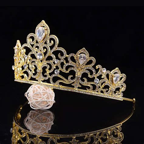 Aliexpress Com Buy Luxury Baroque Crystal Rhinestone Bride Princess