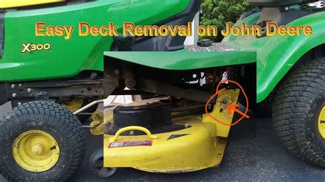 How To Remove John Deere Deck Easily Youtube