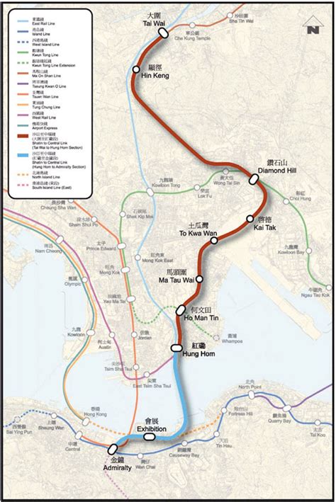 未來港鐵路線圖 香港文匯報