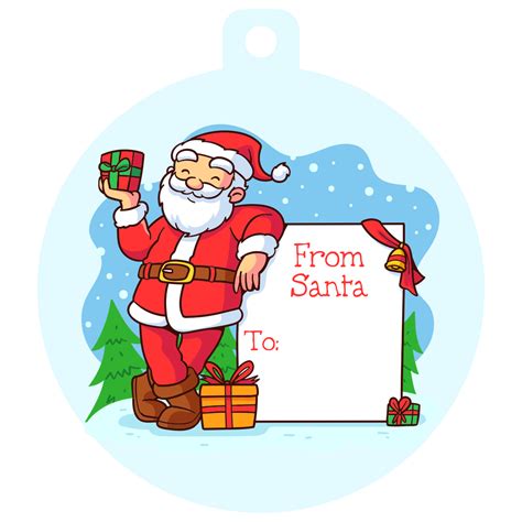 From Santa Free Printable Christmas Gift Tag Free Printable Christmas