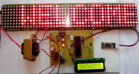 Android Controlled Electronic Notice Board Using Matrix Led Rolling Display