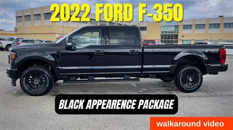 2022 Ford F 350 Lariat Black Appearance Package 110 Youtube
