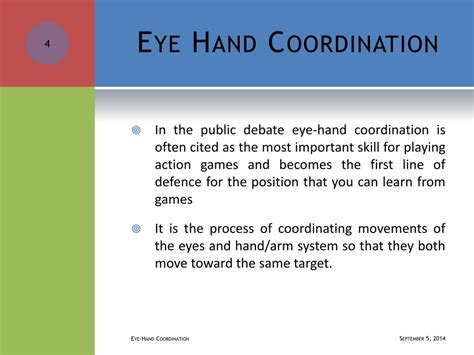 Ppt Eye Hand Coordination Powerpoint Presentation Free Download Id
