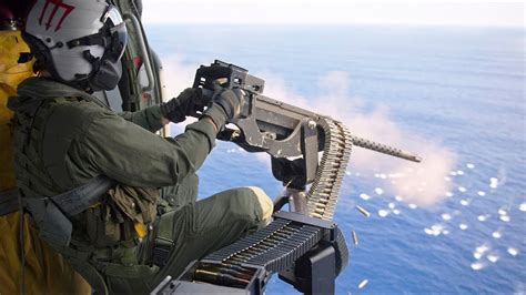 Door Gunners And Marines Engage Simulated Targets At Sea Training Video