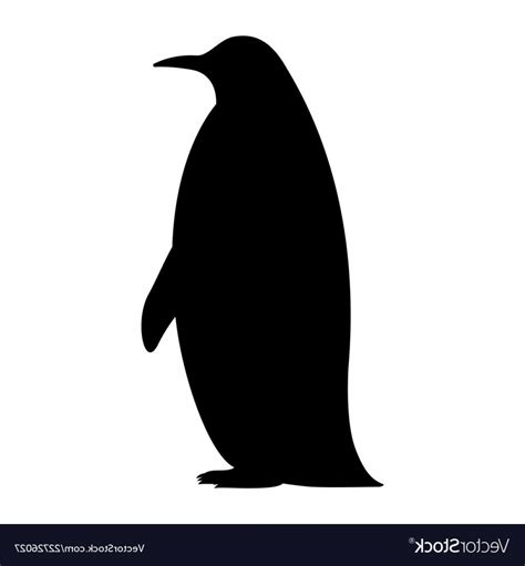 Penguin Silhouette Vector At Collection Of Penguin