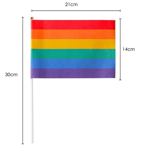 whaline 60 pack rainbow stick vlaggen gay pride kleine mini vlaggen fruugo nl
