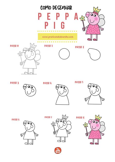 Como Desenhar A Peppa Pig How To Draw Peppa Pig Drawings Draw