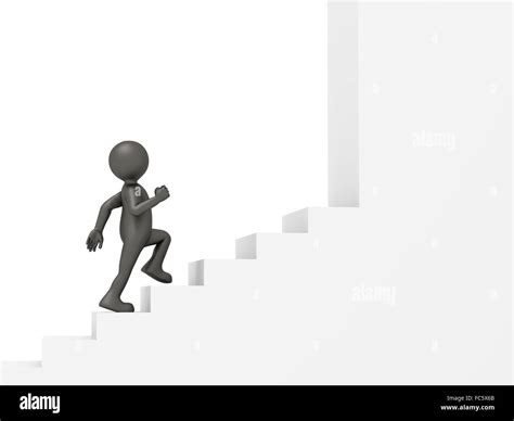 Man Climbing Stairs Stock Photo Alamy