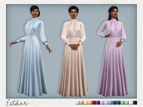 Sims 4 Esther Dress The Sims Game