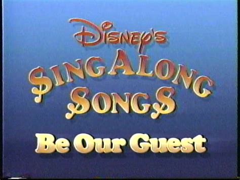 Disneys Sing Along Songs Vol 10 Be Our Guest Original 1992 Vhs