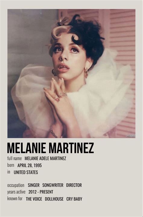 Melanie Martinez Melanie Martinez Film Posters Minimalist Melanie