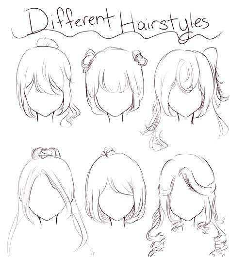 Different Types Of Hairstyles Evelynz0305 Drawing Hair Tutorial Girl