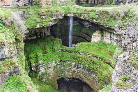 Baatara Gorge Waterfall Cave Of The Three Bridges