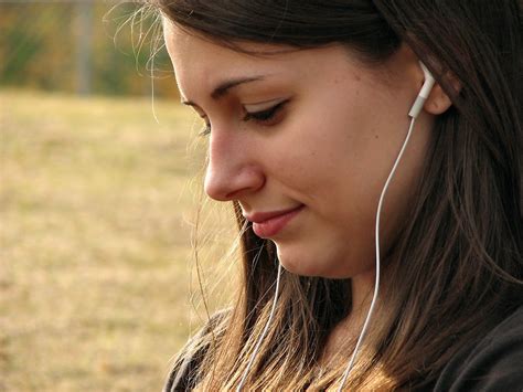 Music Girl Free Stock Photo Teenage Girl Listening To