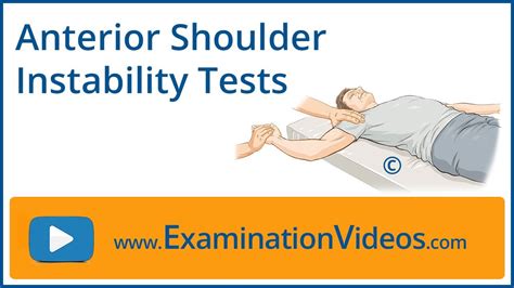 Anterior Shoulder Instability Test Youtube