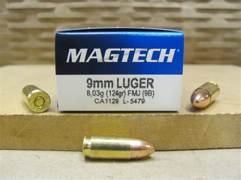 Magtech 9mm Luger 124 Grain Fmj Ammo 1000 Rounds 9b Bulk Pack