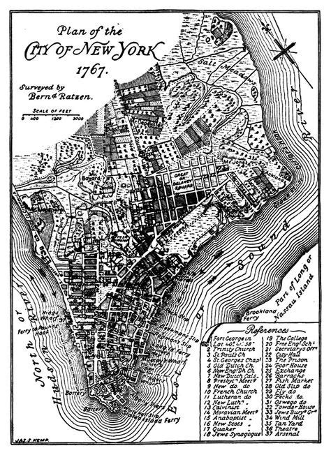Colonial New York New York New York State Maps New York City 1767