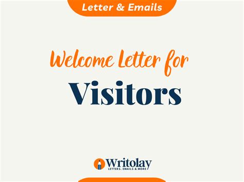 Visitors Welcome Letters 4 Templates Writolay
