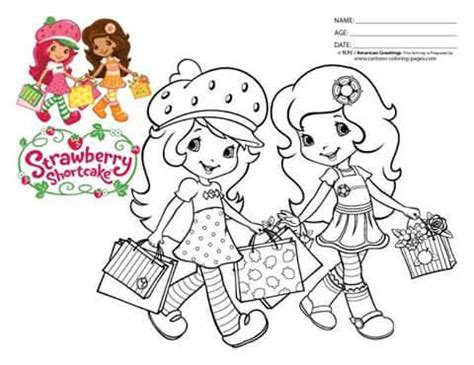 Baby strawberry shortcake and cherry jam cute coloring pages Kumpulan gambar untuk Belajar mewarnai: Mewarnai Gambar ...