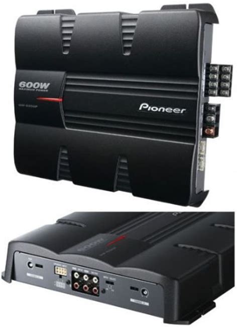 Pioneer Gm 6200f Four Channel Car Amplifier 600w Maximum Power 95db