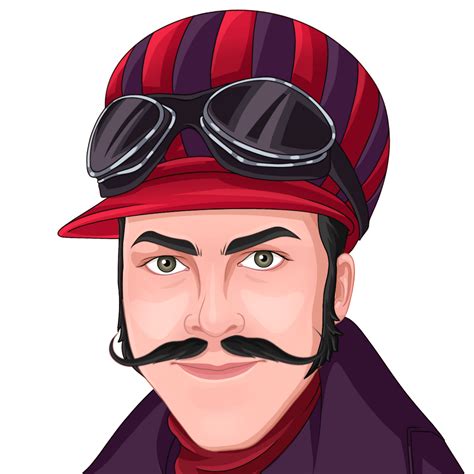 closer look at the portrait of dick dastardly by kennythenuker on deviantart