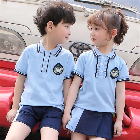 China Primary School Uniform Tshirt Wholesale Apparel Custom Design