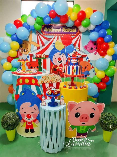 Payaso Plim Plim Carnival Themed Party Boy Birthday Party Themes