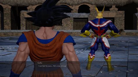Goku Vs All Might Jump Force Gameplay Youtube