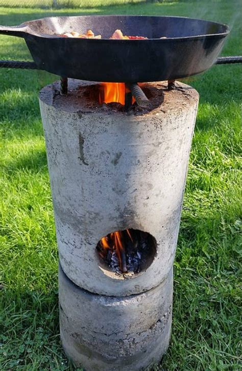 You will need to know how to measure, grind and weld square tubes together. DIY Concrete Rocket Stove